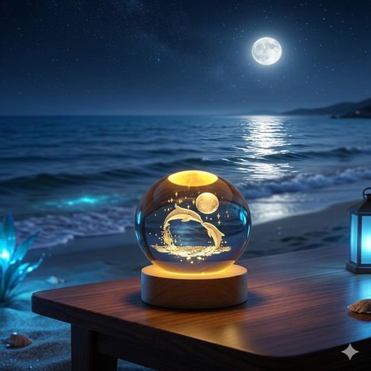 3D Galaxy Crystal Ball Night Lamp - Mix Design