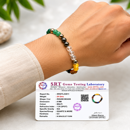 Dhanyog Pyrite Bracelet for Wealth and Prosperity (8mm)